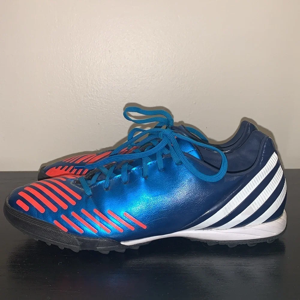 Adidas Predator Absolado Soccer Cleats Metalic Blue V22087 Men's US‎ Size 7.5